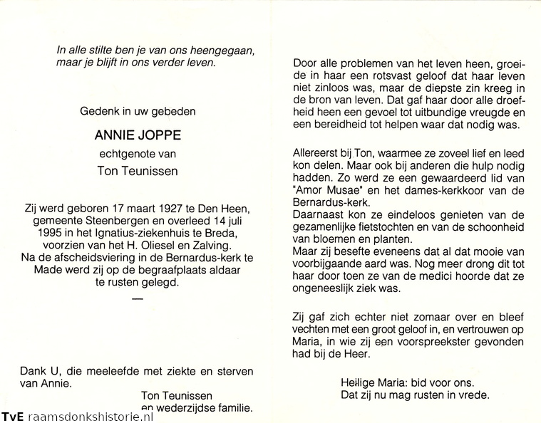 Joppe Annie Ton Teunissen