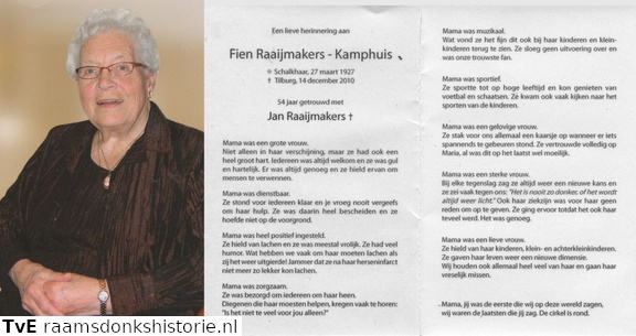 Kamphuis, Fien  Jan Raaijmakers