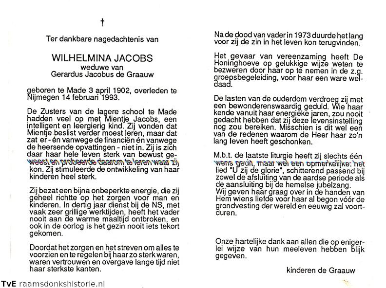 Wilhelmina Jacobs Gerardus Jacobus de Graauw