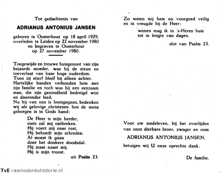 Adrianus Antonius Jansen