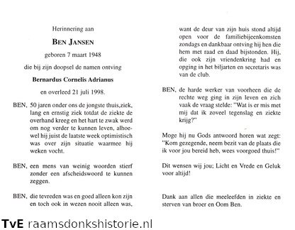Bernardus Cornelis Adrianus Jansen