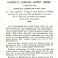 Hubertus Joannes Baptist Jansen Adriana Cornelia van Zon