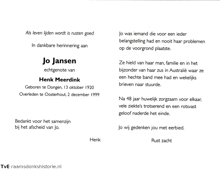 Jo Jansen Henk Meerdink