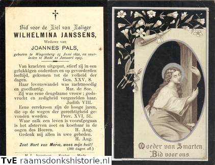 Wilhelmina Janssens Joannes Pals