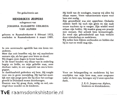Hendrikus Jespers Johanna Elisabeth Gerarda van Alphen