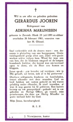Gerardus Jooren Adriana Marijnissen