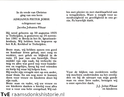 Adrianus Pieter Jobse Jacoba Johanna Pikaar