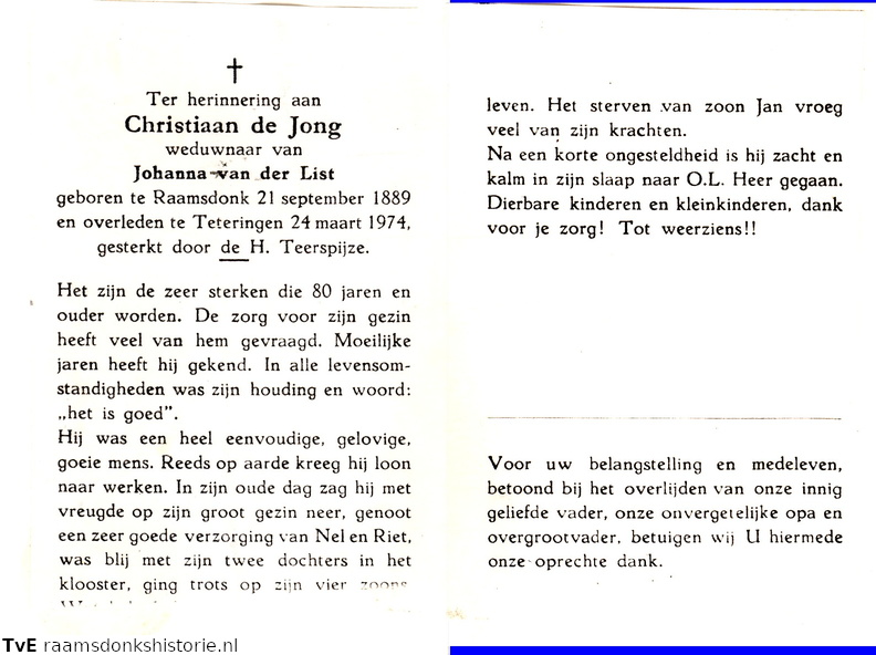 Christiaan de Jong Johanna van der List