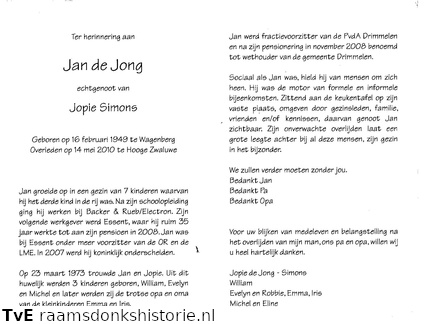Jan de Jong Jopie Simons