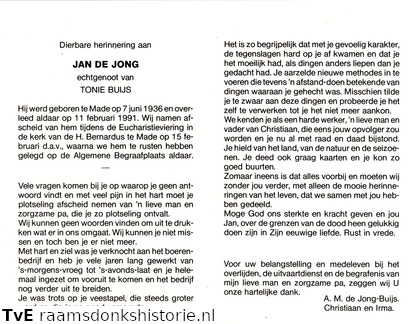 Jan de Jong Tonie Buijs