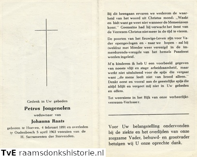 Petrus Jongenelen Johanna Raats