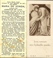 Maria de Jongh Adrianus de Laat