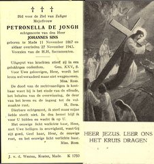 Petronella de Jongh Johannes Sins