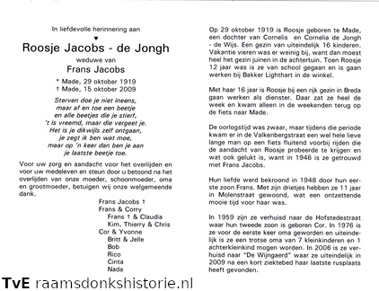 Roos de Jongh Frans Jacobs