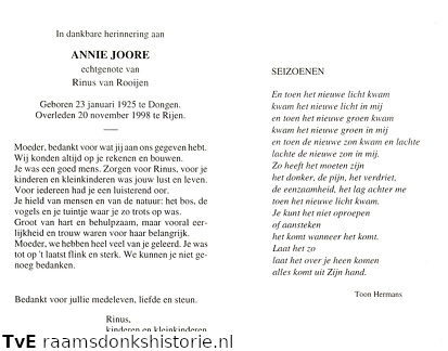 Annie Joore Rinus van Rooijen