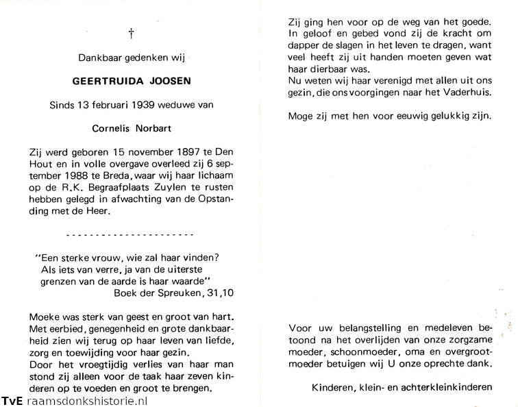 Geertruida Joosen Cornelis Norbart