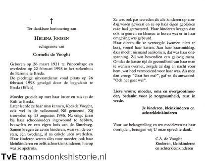 Helena Joosen Cornelis de Vooght