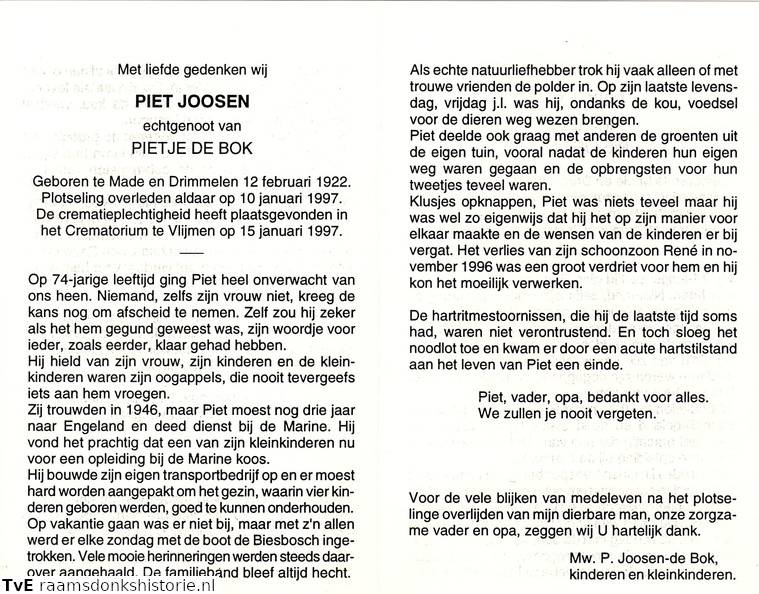 Piet Joosen Pietje de Bok