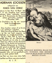 Adriaan Joossen Maria van Oerle
