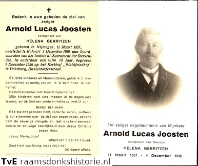Arnold Lucas Joosten Helena Gerritzen