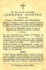 Johanna Joosten Petrus Hendrikus van Hooijdonk
