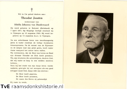 Theodoor Joosten Sibilla Johanna van Dodewaard
