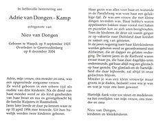 Adrie Kamp Nico van Dongen