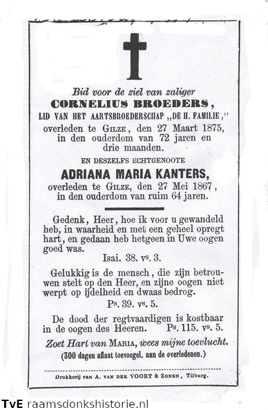 Adriana Maria Kanters Cornelius Broeders