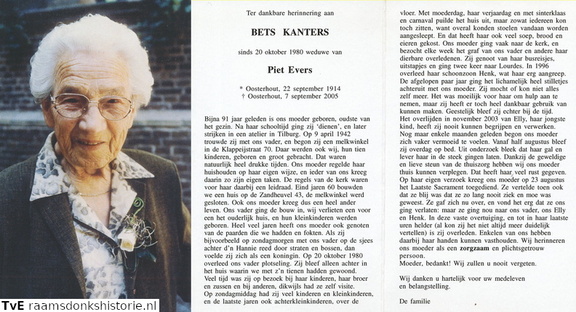 Bets Kanters- Piet Evers