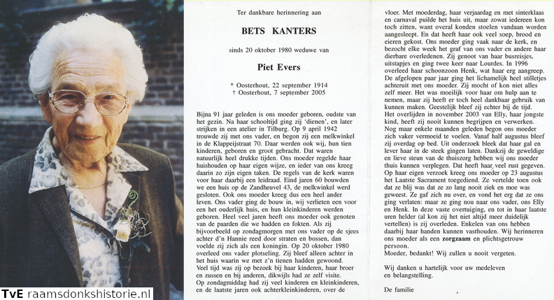 Bets Kanters Piet Evers