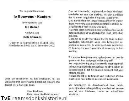 Jo Kanters- (vr) Jan Oomen- Huib Bouwens