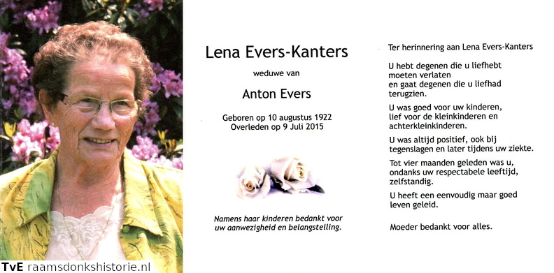 Lena Kanters Anton Evers