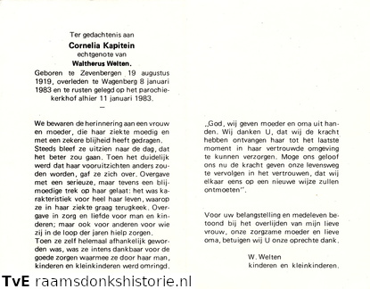 Cornelia Kapitein- Waltherus Welten