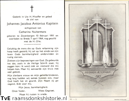 Johannes Jacobus Antonius Kapitein- Catharina Nuitermans