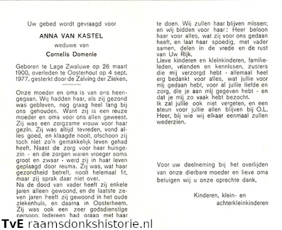 Anna van Kastel Cornelis Domenie