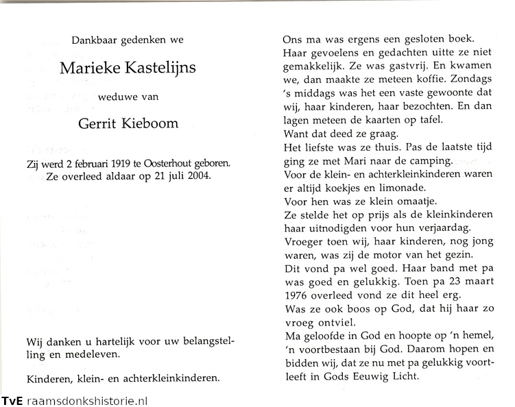 Marieke Kastelijns- Gerrit Kieboom