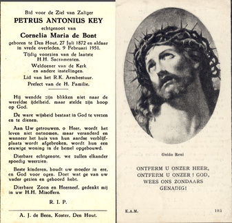 Petrus Antonius Keij Cornelia Maria de Bont
