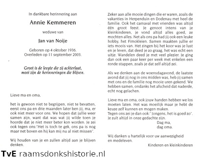 Annie Kemmeren Jan van Noije