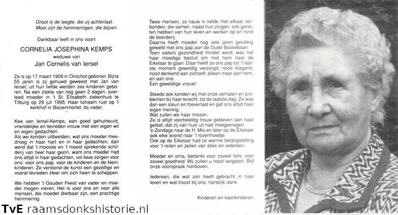 Cornelia Josephina Kemps- Jan Cornelis van Iersel
