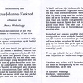 Petrus Johannes Kerkhof- Anna Weterings