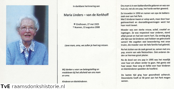 Maria van de Kerkhoff Linders