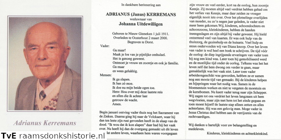 Adrianus Kerremans- Johanna Uitdewilligen