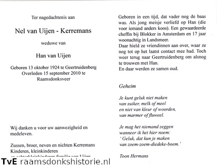 Nel Kerremans- Han van Uijen