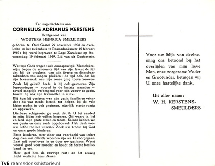 Cornelius Adrianus Kerstens Woutera Henrica Smeulders