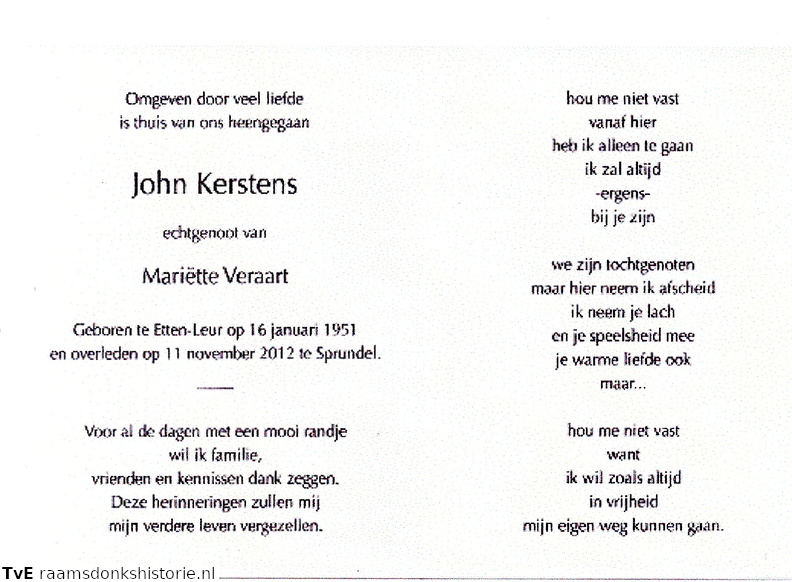 John Kerstens- Mariëtte Veraart