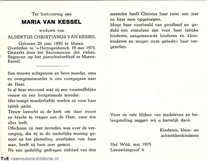 Maria van Kessel Albertus Christianus van Kessel