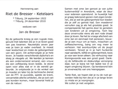 Riet Ketelaars- Jan de Bresser