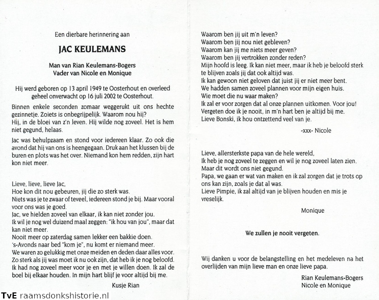 Jac Keulemans Rian Bogers