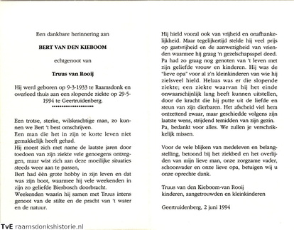 Bert van den Kieboom Truus de Rooij