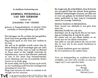 Dymphna Petronella van den Kieboom Johannes van Vessem